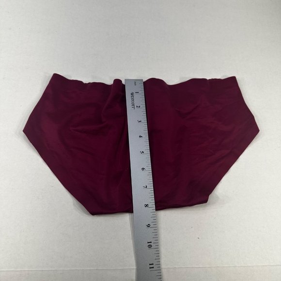Maidenform Womens 7 Large Panty Hipster Lace Waist Comfort Devotion Burgundy New - Picture 8 of 8